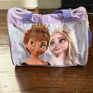 Frozen Anna & Elsa Purple Kids Duffle Bag
